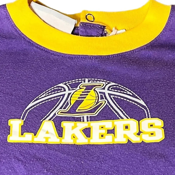 Vintage Lakers Bodysuit One Piece Baby 12M‎ Months Officially Licensed NBA - Picture 3 of 5